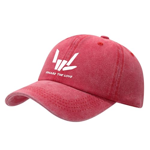 Share The Love Toddler Hat Red Baseball Cap for Kid Girls Cotton Boy Hats
