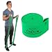 Cando Multi-Grip 6 Foot Exercise Resistance Band with Hand and Foot Loops for Total Body Workouts, Training, Rehab, Stretching and Therapy. Green, Difficulty Level – Med, Resistance 5 lbs.-12.5 lbs.