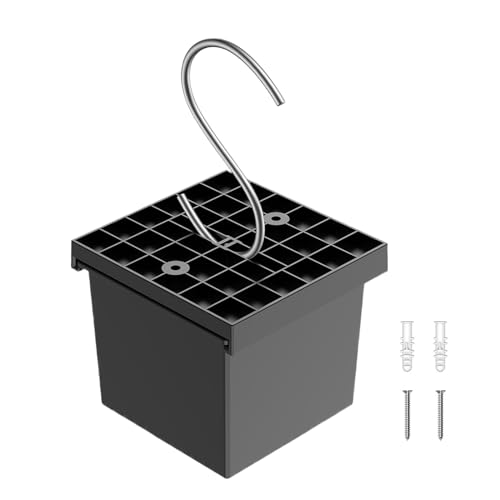 Generisch Maceta colgante para interior – Cesta ajustable con tapa y gancho | Contenedor para plantas, para el hogar, salón, oficina, cumpleaños, pasillo, encimera, balcón, jardín