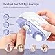 Elektrischer Nagelknipser, Nageltrimmer Nagelpolierer 2 in 1, Automatischer Elektrische Nagelknipserr 2 Geschwindigkeiten, Fingernagelknipser, Nagelfeile mit Licht, ManiküreSet Nagelknipser für Babys