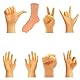 CreepyParty 8 Stücke Winzige Kleine Hände für Finger Novelty Fingerpuppen Gummi Lustige Minihände Set Tiktok Spielzeug