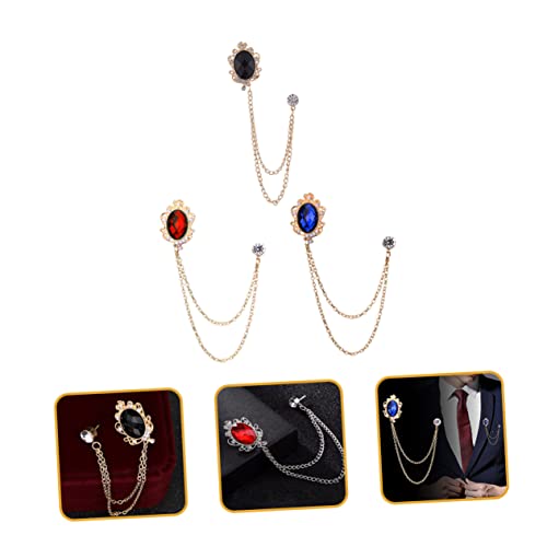 Cadenas de cuello estilo broche de borla para transformar trajes soso 5