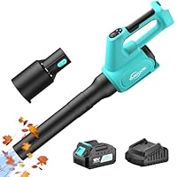 YARDCARE Soffiatore a Batteria, Turbo + 5 Velocità, Soffiatore Elettrico Flusso d'aria Fino a 780 m³/h, Velocità del Vento Fino a 193 km/h, Soffiatore Foglie Rimovibile, Leggero, per Giardino e Prato