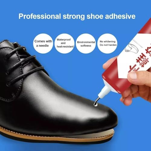 Image of Shoe Repair Glue, 60ml Waterproof & Quick-Drying Footwear Adhesive, Instant Strong & Flexible Fabric Glue for Sole Repair, Sneakers, Boots, All Types of Shoes - Pack of 1