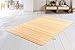 Produktbild DE-COmmerce Bambusteppich SOLID Pure 50x80 cm extra breite 50mm Stege I die Neue Generation Bambusteppich I kein Bordürenteppich I Teppich I Wohnzimmer I Küche I I Made IN Germany