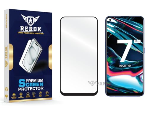 Image of Gorilla Tempered Glass Screen Protector Compatible with Realme 7 Pro [Pack of 1] | Edge-to-Edge, Bubble-Free, Case Friendly, Easy Installation Kit