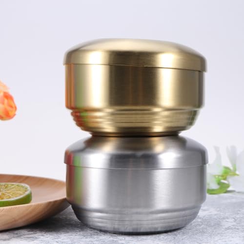 Tazón de arroz para niños resistente al calor con doble pared de 500 ml 4