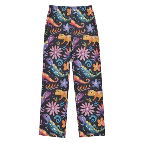 Pajama Pants Lizards Gorgeous Colors Long Sleep Pants Lounge Bottoms