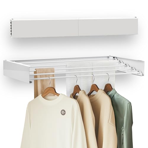 Clothes-Drying-Rack-Wall-Mounted-Compact-32Updated-Model-Laundry-Racks-for-Drying-Clothes-for-Indoor-Outdoor-Use-Laundry-Drying-Rack-Anti-Rust-Wall-Mounted-Drying-Rack-Collapsible Clothes Drying Rack Wall Mounted Compact 32Updated Model Laundry Racks for Drying Clothes for Indoor Outdoor Use Laundry Drying Rack Anti Rust Wall Mounted Drying Rack Collapsible