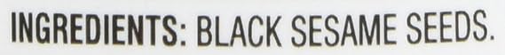 JFC Sesame Seeds Black Roasted, 8-ounces (Pack of3)