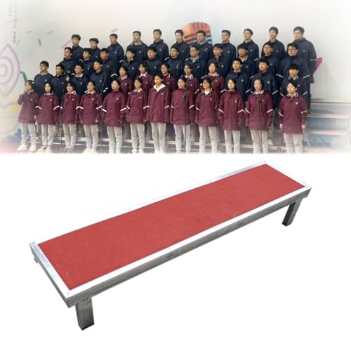 Escalones prefabricados resistentes para uso en exteriores e interiores, construcción duradera de madera y metal para patios, terrazas y garajes