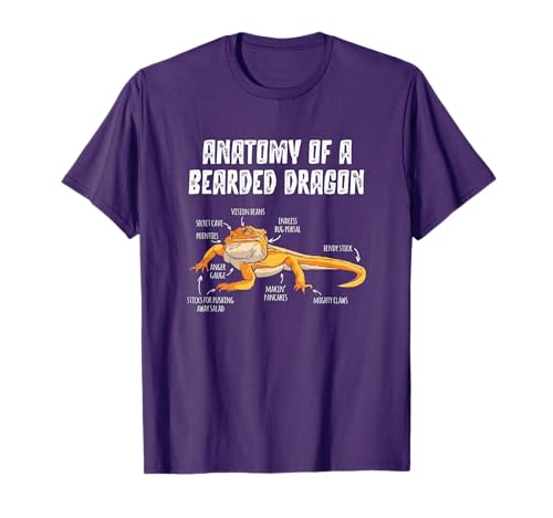 Anatomy of A Bearded Dragon T-Shirt Small