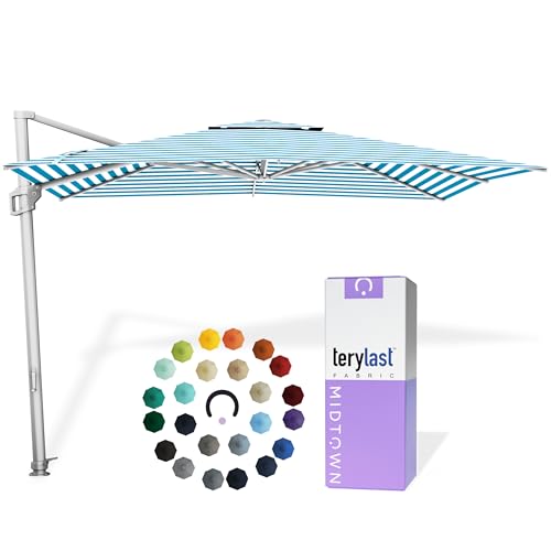 Image of Midtown Umbrellas Grande Square - 9 x 9 Ft Cantilever Umbrella