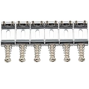 Musiclily Pro Siodełka Mostka Chrom 6 szt.