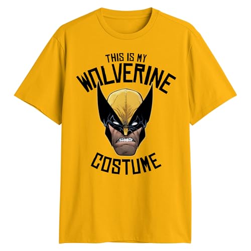 Marvel X-Men This is My Wolverine Costume T-Shirt (Gold Large)