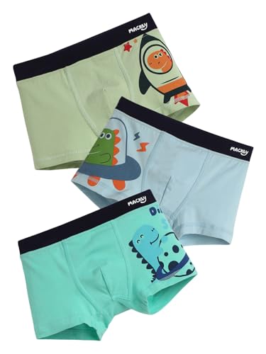 Image of mackly Boys Printed Boxer Underwear | Soft Cotton Stretchable Innerwear | No Ride-Up Design | Skin-Friendly for Kids | Pack of 3