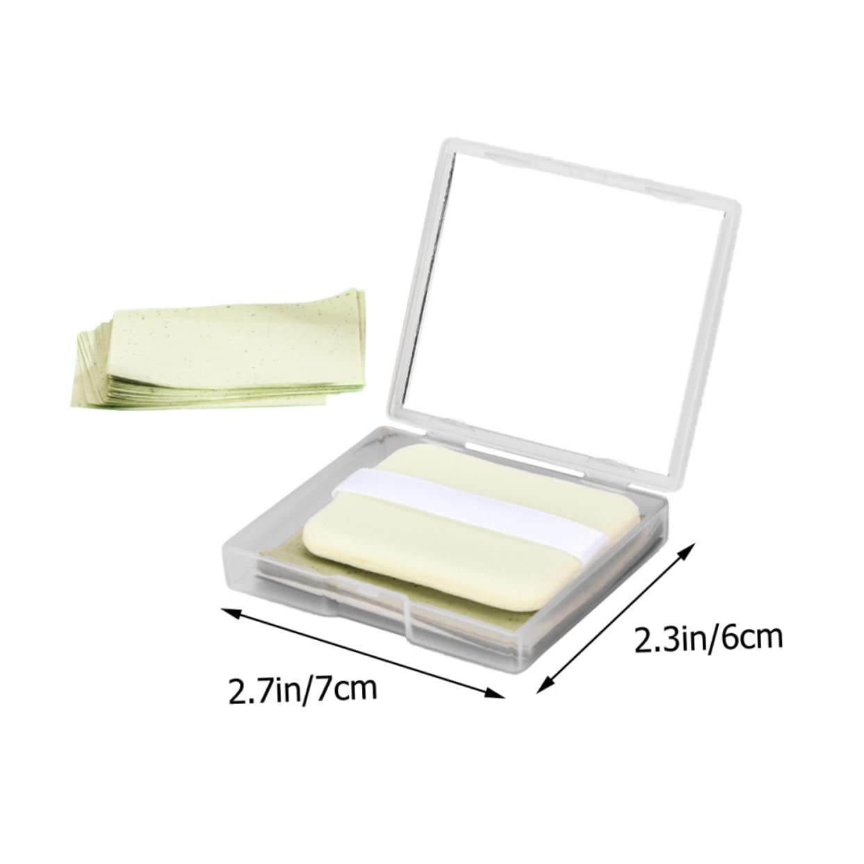 Ipetboom Oil Absorbing Sheets for Face Green Tea 1 Set Blotting Paper Practical Oil Absorbing Papers for Men Women