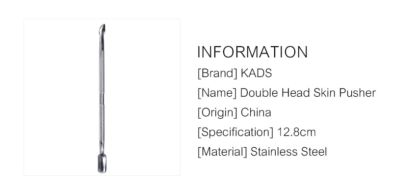 Miniatura 9 de Rolabling 7 piezas de acero inoxidable profesional para arte de uñas, palitos de madera naranja, removedor de cutículas, empujador de cutículas de