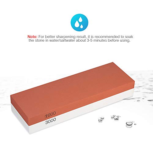 Decdeal 1000/3000 Grit Facas Laterais Facas de Afiar Pedra de Amolar Faca de Moer Moagem 180 * 60 *