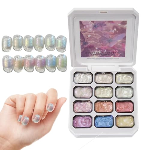Pintura de gel para uñas de 24g con 12 tonos degradados para manicura en casa