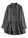 Diese oversize leinen top/pullover/longtop für damen ideal für den täglichen gebrauch, business, freizeit, urlaub, reisen, hochzeit, party, cocktail, büro...