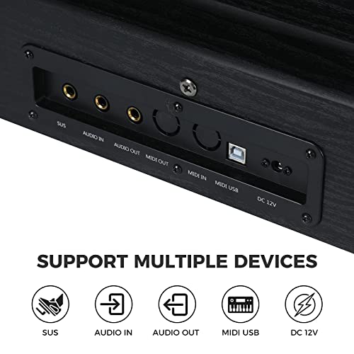 Asmuse 88 Key Digital Piano Keyboard avec semi-pondéré et Bluetooth Portable Piano Home Digital Pianos Full Size… - Les Beatles, Paul McCartney, John Lennon, RIngo Starr, George Harrison Asmuse 88 Key Digital Piano Keyboard avec semi-pondéré et Bluetooth Portable Piano Home Digital Pianos Full Size… – Image 6