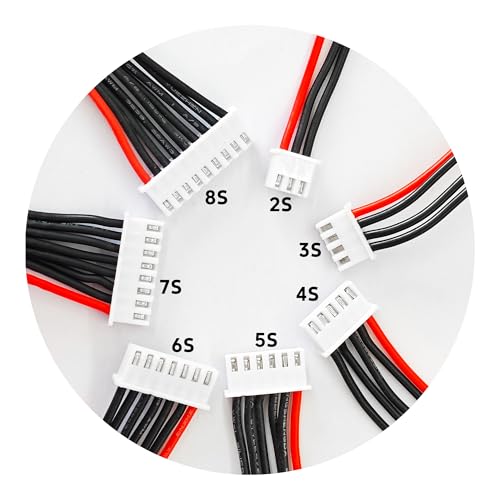 10PCS JST-XH Cable Extensor para Balanceo 2S, 3.9" 22AWG miniatura 4