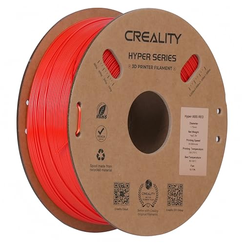 Filament ABS Creality Haute Résistance 1.75mm Rouge pour Imprimer en Grande Vitesse