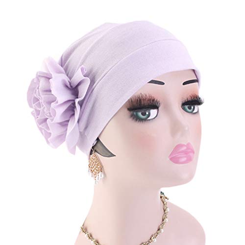 ARTIBETTER 3Pcs Mulheres Turbantes Muçulmanos Lenço de Cabeça Muçulmano Plissado Gorro Turbante Envo