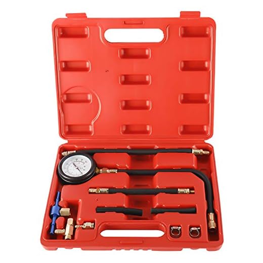 BTSHUB Fuel Injection Pump Pressure Tester 0-100PSI Manometer Car Auto Gauge Kit System Test Kit