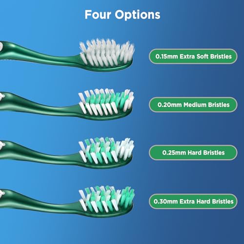 Image of Fremouth Extra Soft Toothbrushes for Adults, Cross Bristles, 6 Count