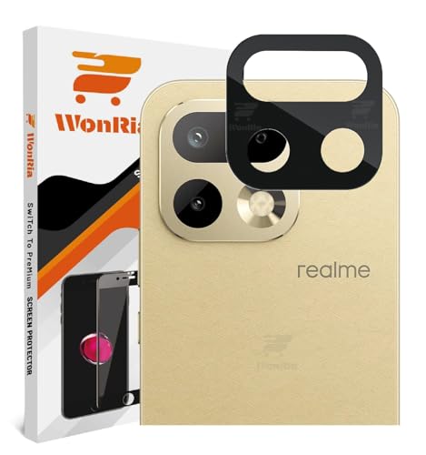 Image of WonRia Pack 1- Back Camera Lens Protector for Realme 16 Pro Plus 5G Camera Lens Protector Guard [3D Premium] - Black