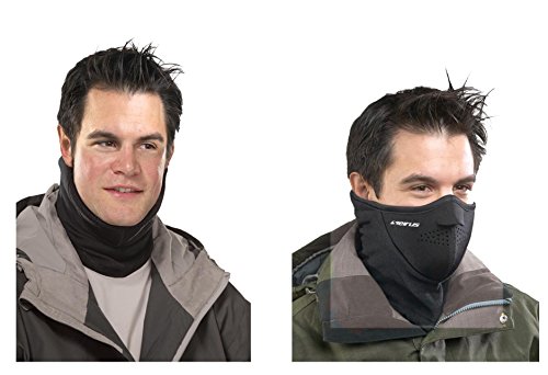 Seirus Innovation 8030 Neofleece Combo Scarf - Face and Neck Masque for Cold Winter Weather,Black,Small - Thumbnail 5