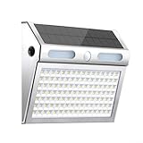 Hocheffiziente Solarleuchte mit Bewegungsmelder und wasserdichtem Design für alle Jahreszeiten (weißes Licht)