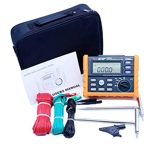 Ms2302 Digital Earth Ground Resistance Tester With 2 Pole And 3 Pole Mode High Precision, 0 Ohm - 4000 Ohm Insulation Tester #TOP5
