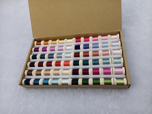 Jinmaya Seide, Maulbeerseide, nicht gedreht, für handgefertigte Stickerei, 60 Farben, Spulen, Kreuzstich, Nadelspitze, DIY, Handarbeit, chinesische Suzhou-Stickerei, Seide, nicht zum Stricken oder
