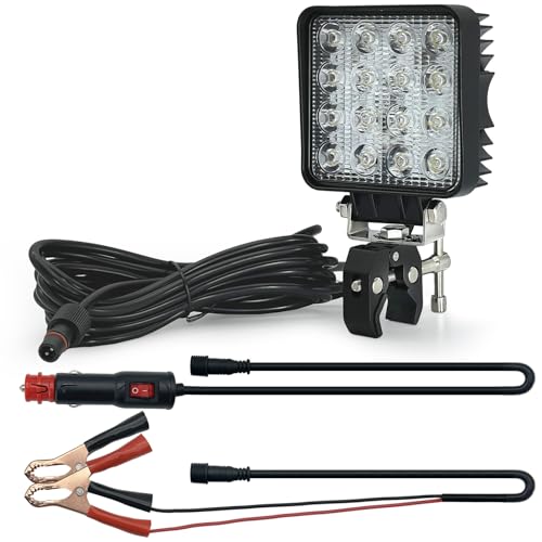 Vcanuplms 48W Boat Spotlight with Clamp & On-Off Cigarette Lighter & Clip by Vcanuplms - Used condition - US$25.33