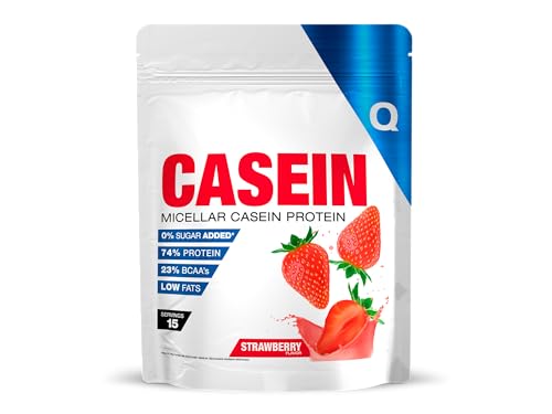 Quamtrax Nutrition   Casein Protein (Caseína Micelar)   500 g   Sabor Fresa   Alto contenido proteico, liberación prolongada y apoyo en la recuperación muscular
