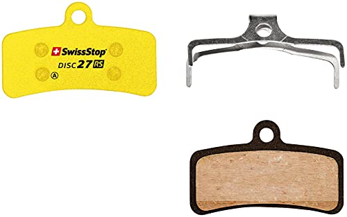 SwissStop RS Bicycle Disc Pads Model D27 for Shimano/TRP/Tektro Brake Calipers, Yellow, TU