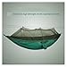 Lightweight Camping Hammock with Net Nylon Single Hammock 300kg Load Capacity for Outside Hiking Backpack Travel Backyard for Terrace, Outdoor(Black)