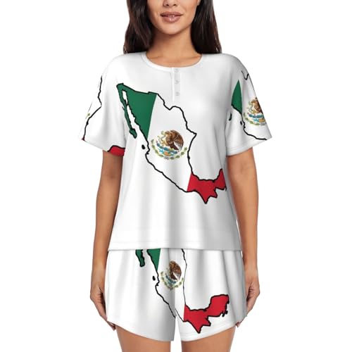 Carte drapeau du Mexique EdWal pour habiller un mur blanc triste