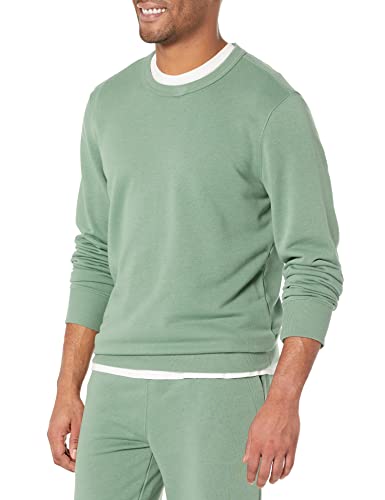 Amazon Essentials men's Crewneck Sweatshirt, Lightweight Long-Sleeve French Terry (Available in Big & Tall)