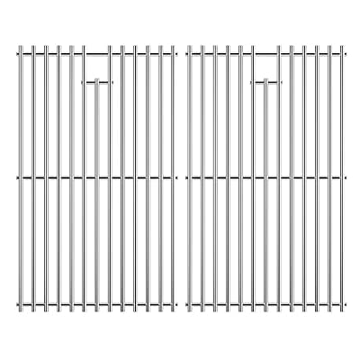 17.5 inch Grill Cooking Grates for Weber Spirit E210 E-220 S210 S-220 Spirit 200&Spirit II 200 Series Gas Grills with Front Control, Stainless Steel Grates Replacement Parts for Weber 7637 Gas Grills