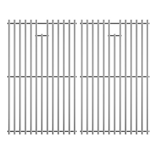 17.5 inch Grill Cooking Grates for Weber Spirit E210 E-220 S210 S-220 Spirit 200&Spirit II 200 Series Gas Grills with Front Control, Stainless Steel Grates Replacement Parts for Weber 7637 Gas Grills