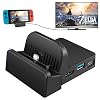 TV Dock Docking Station for Nintendo Switch/Nintendo Switch OLED Model, 4K/1080P HDMI Travel TV Adapter Portable…