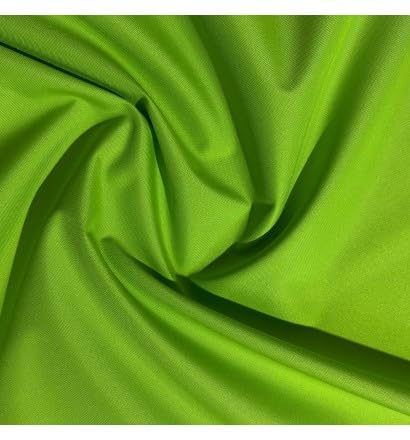 EU Fabrics 7oz Polyester Fabric | Fire Retardant Outdoor Material | Waterproof Madrid Polyester Fabric for Bean Bags, Seats, Outdoor Furniture, Tents, and Hiking (Lime, 1 Metre x 150cm)