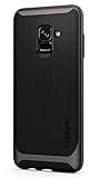 Spigen Neo Hybrid Galaxy A8 Case with Flexible Inner Protection and Reinforced Hard Bumper Frame for Galaxy A8 (2018) - Gunmetal