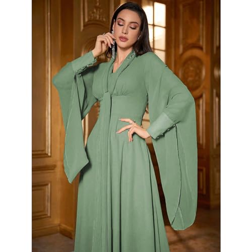 Image of TOLEEN Summer Floral Dresses for Women Long Sleeve Casual Style Beach Swing Dresses