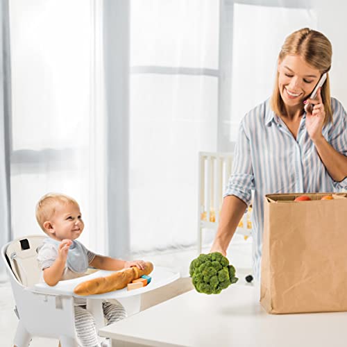 Maxmass Adjustable Baby High Chair, Toddler Dining Seats with 5-Point Safety Belt, Removable Tray, PU Cushion and Beech Feet, Booster Seats for 6 Months to 3 Years - Image 8