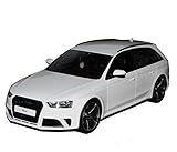 Fahrzeug ist ca 25 cm lang GT Spirit A-U-D-I A4 RS4 B8 Avant Weiss Ab 2012 Nr 045 1/18 Modell Auto